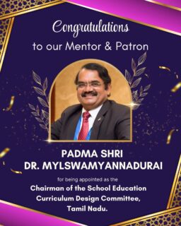🎉 A Proud Moment for Edutech4Space! 🚀

We are delighted to share that our esteemed mentor and patron, Padma Shri Dr. Mylswamy Annadurai, has been appointed as the Chairman of the School Education Curriculum Design Committee, Tamil Nadu.

This prestigious appointment is a testament to his exceptional contributions to science, education, and nation-building. His visionary leadership and unwavering commitment to inspiring young minds continue to shape the future of education.

On behalf of the entire Edutech4Space family, we extend our heartfelt congratulations and best wishes to Dr. Annadurai on this well-deserved honor. We are privileged to have his guidance and mentorship as we continue our mission of nurturing the next generation of innovators and space explorers.

Congratulations, Sir, on this remarkable achievement! 🌟

#Congratulations #PadmaShri #DrMylswamyAnnadurai #Education #Leadership STEMEducation SpaceEducation Edutech4Space FutureReady InspiringGenerations